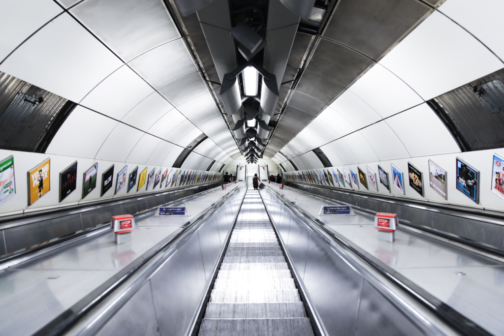 Tube escalator